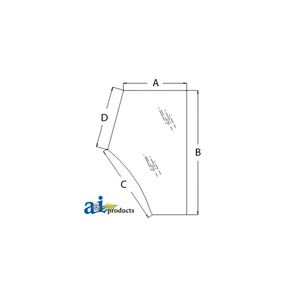 Glass, Door (LH); Clear 65.5" x46.5" x4"